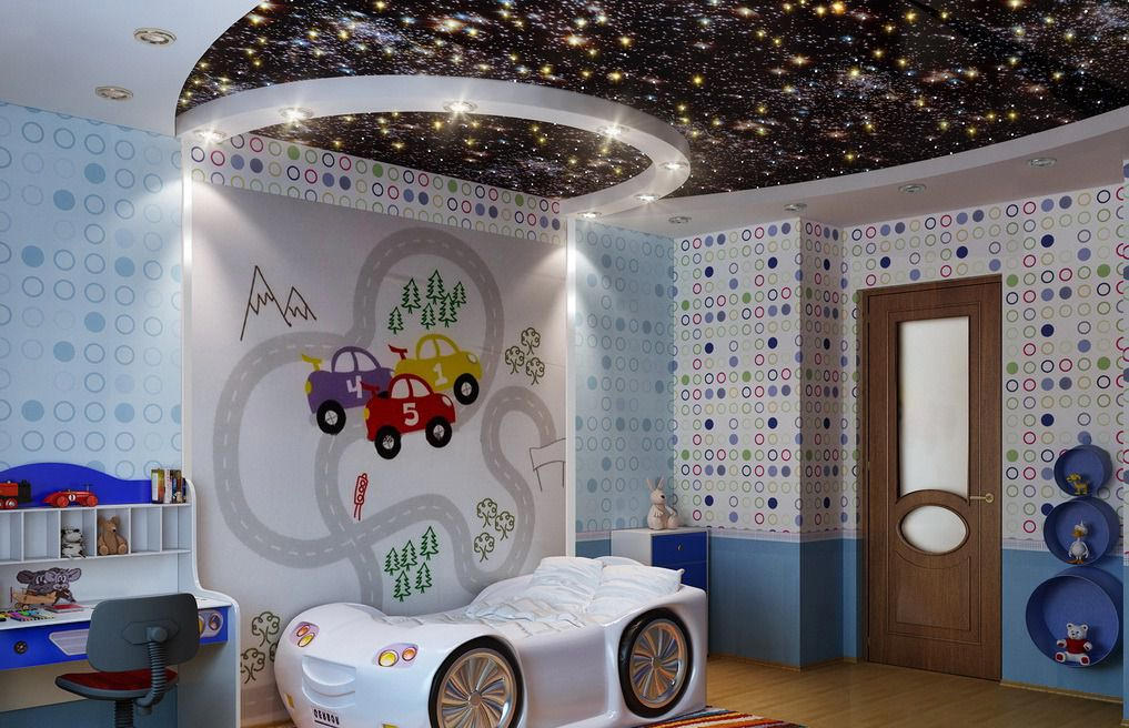 Натяжные потолки в детскую комнату Москва - фото, цены, акции — Потолки Окей